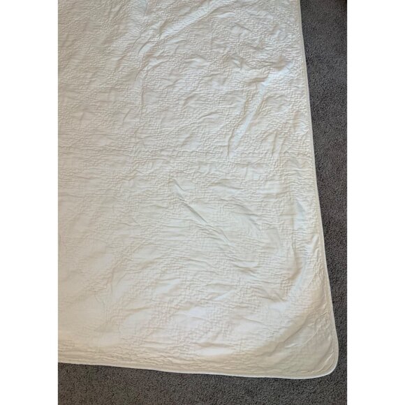 Restoration Hardware Duvet Cover Reversible Quilted King beige striped Cotton - Picture 5 of 10